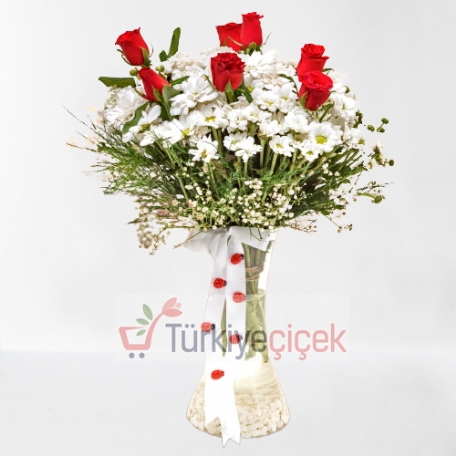 VAZODA PAPATYA VE GÜL
