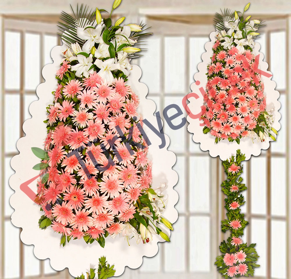 TEKLİ MODEL PEMBE BEYAZ GELİN DUVAĞI